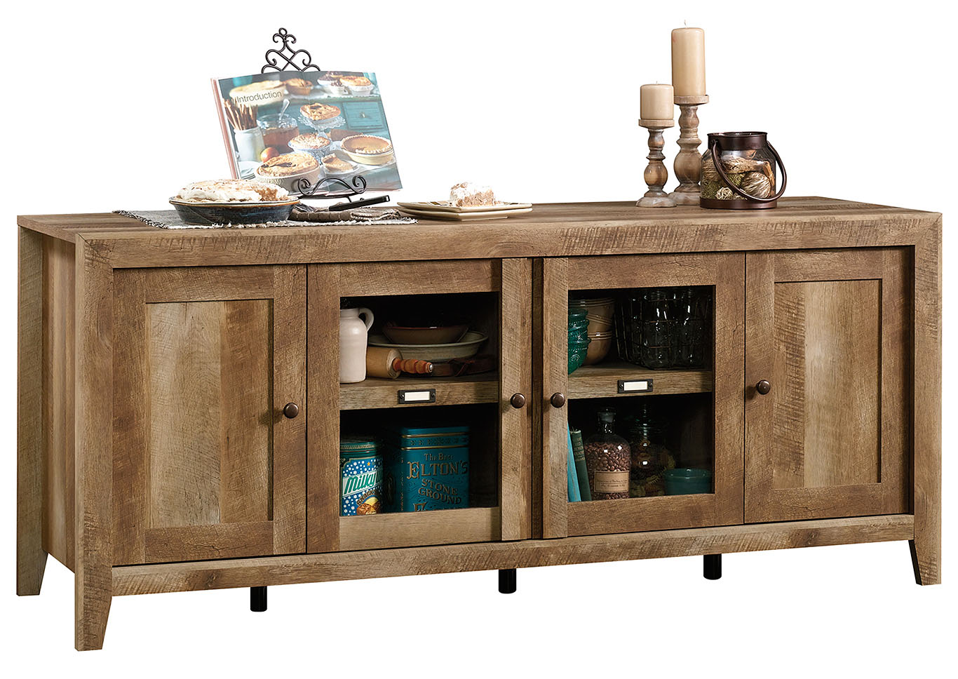 Dakota Pass Craftsman Oak Credenza,Sauder